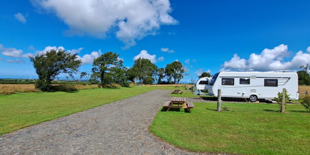 A sunny day at the Terfyn Mawr Certificated Location Caravan Site
